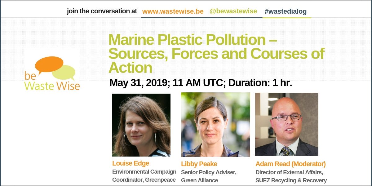 GreenAllianceUK's tweet photo. HAPPENING IN 15 MINSπ
Deep dive into the marine plastic problem with our resources expert Libby Peake, @AdamRead74 @suezUK & @Greenpeace.
#wastedialog @bewastewise https://t.co/wepPJ57NMr
