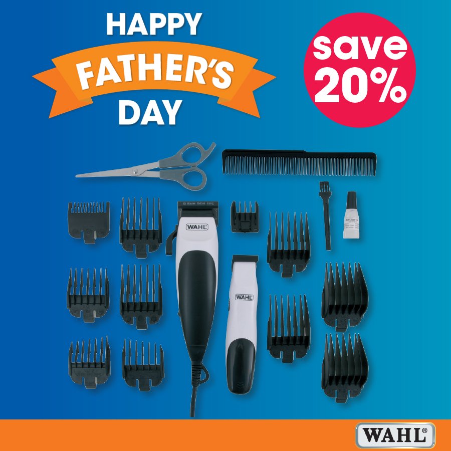 Clicks_SA's tweet photo. Treat dad this Father's Day with a Wahl grooming kit to help him maintain his signature look. 

SAVE up to 40% on selected Wahl grooming products in-store or online > https://t.co/6fiKaBvIV9 https://t.co/mBdXoHHaYe