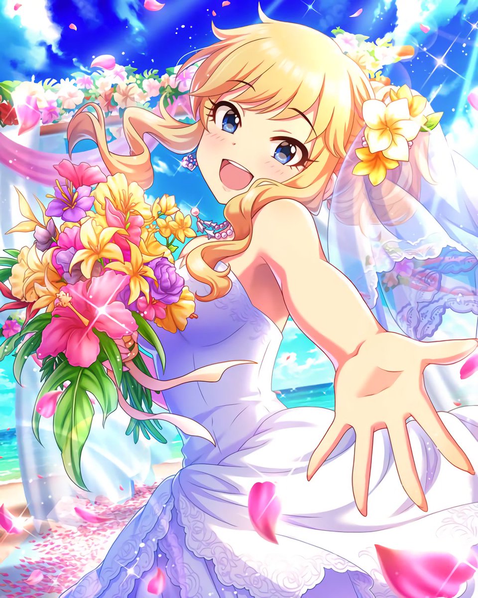Deresute デレステ Eng If You Re Wondering Who Was This Year S June Brides In The Original Cg It Was Anzu Syuko And Yui