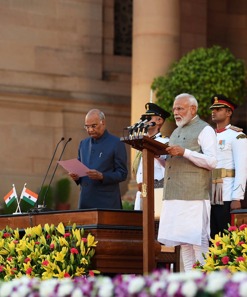 ResuRakesh's tweet photo. Congratulations to Narendra Modi ji on taking oath for the second time as prime minister of India https://t.co/OadMYVXdsM