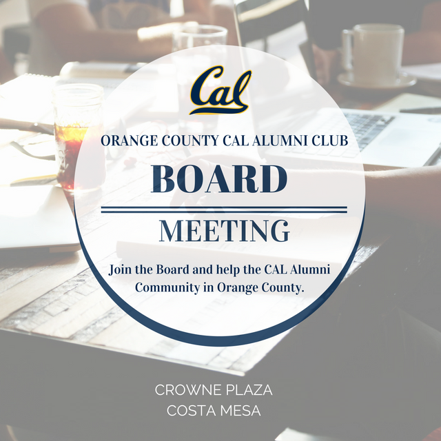 OCcalalumni's tweet photo. Join us as we plan the amazing upcoming OC Cal Alumni events next Wednesday (6/5) from 6 to 8pm at Crown Plaza in Costa Mesa (3131 Bristol St, Costa Mesa, CA 92626) https://t.co/7Zg9HIemOh