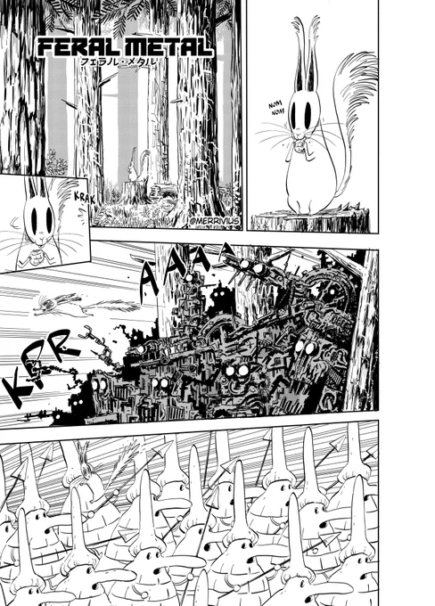 Let's read FERAL METAL
My entry for ART street's (@MediBangPaint_e ) Shounen Shoujo Manga Award hosted by Monthly Shounen Magazine and Bessatsu Friend
Read from right to left.

1/4 
