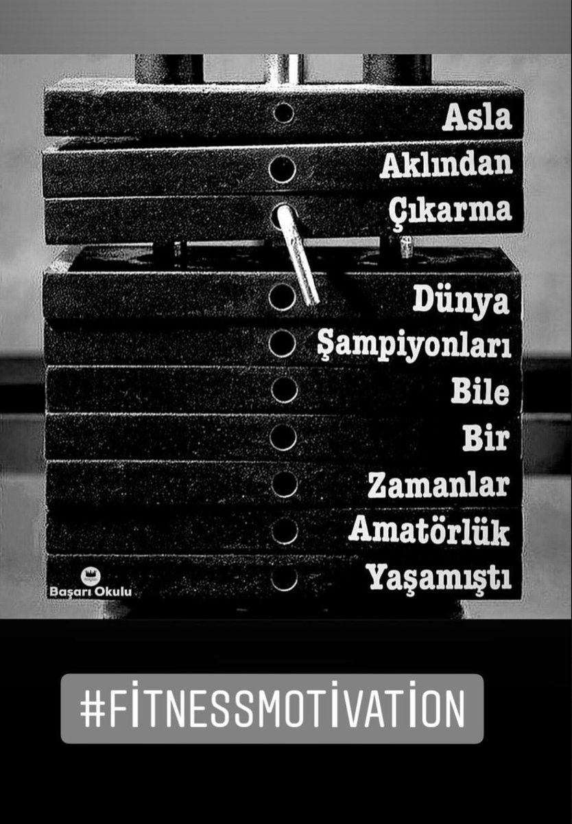 Asla aklindan cikarma.Dünya Sampiyonlari bile bir zamanlar amatörlük yasamisti.!

#spor #hayirlicumalar #fitback #pilates #antalya #FitnessMotivation #günaydın #personaltrainer #sagliklibeslenme #yeterkiiste #hedef