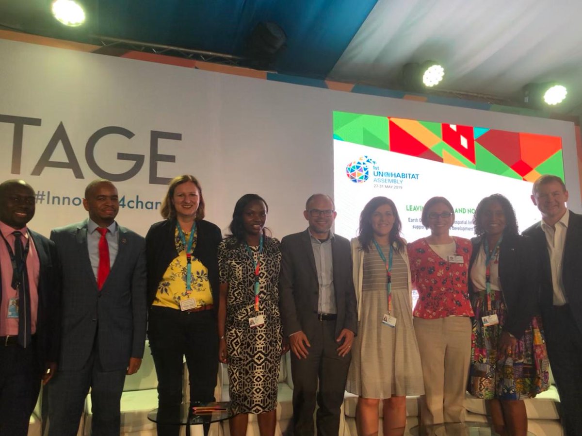 GUONetwork's tweet photo. Yesterday we had the privilege of having an amazing set of speakers at the #LeaveNoOneAndNoPlaceBehind Side Event at the 1st #UNHabitatAssembly. Discussions centred on #EarthObservations & #GeoSpatialInformationTechnologies in support of sustainable development & urban monitoring https://t.co/njVpa05C35