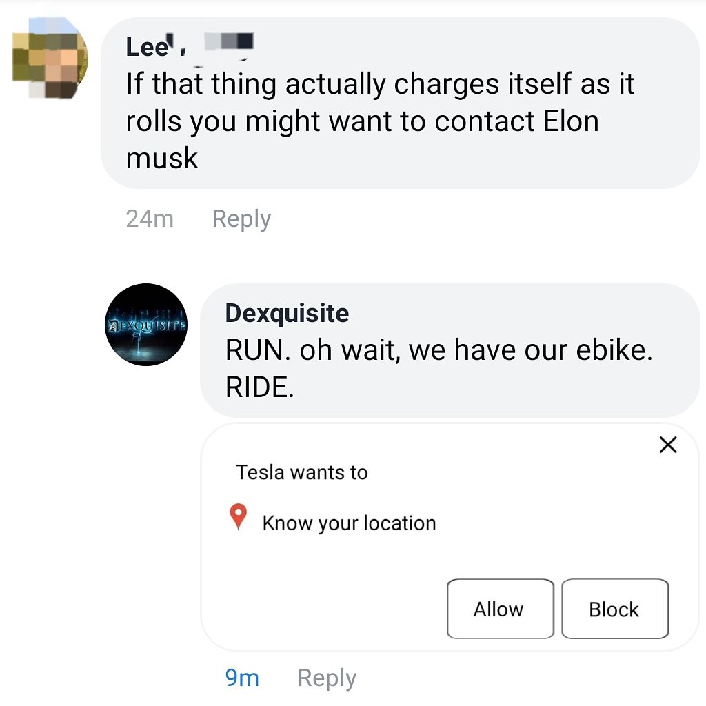 RUN. I meant RIDE. <a href="/elonmusk/">Elon Musk</a> <a href="/Tesla/">Tesla</a> 
We are doing our part by giving away our DXEBIKE and awesome Merchandise back to the community!
Sign up link in bio!
wn.nr/M3hdUp
Join Our Waiting List
Get first hand notification when we launch.
#dxebike #smartbike #selfcharging
