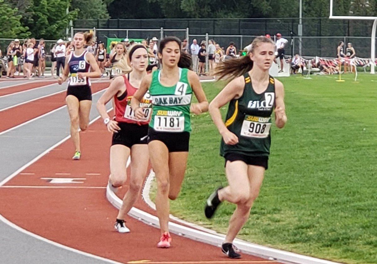 WJMTrack's tweet photo. @wjmouat track &amp; field athletes had a great Day 1 at BC Champs!
It's off to the finals for Rachel in 1500m and the JrB 4x100 team!!  And PBs for Dhag in long jump &amp; SrG 4x100 team!! #bchstf2019 #teamgoals #hardworkpaysoffs @AbbotsfordSD https://t.co/p7EpUPERHV