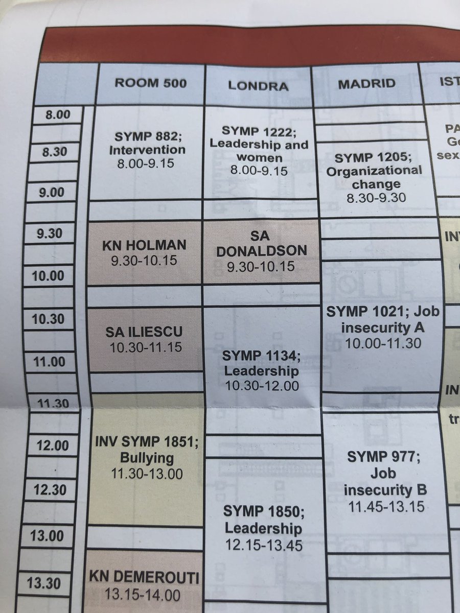 bwarters's tweet photo. Looking forward to attending @lkeashly talk today at #EAWOP2019 in Turin Italy. Her invited panel is booked in the big auditorium! #WSU_COM https://t.co/Rk2NHF64Cb