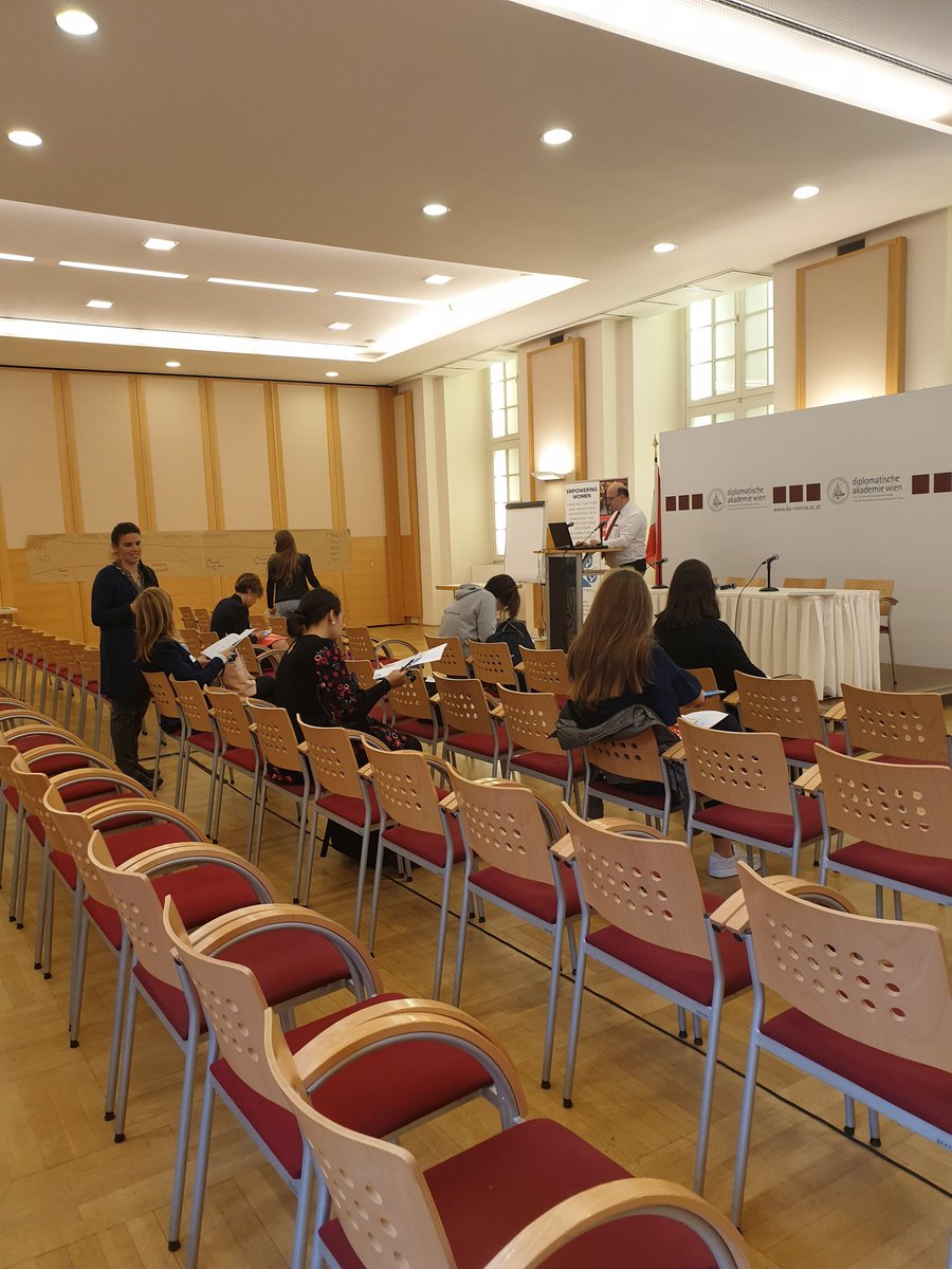 WIO_Network's tweet photo. We are starting to set up and getting excited for a day of hearing about Innovative Pathways to International Organizations! #WIOPathways #careerwomen https://t.co/C0R8hfylYz