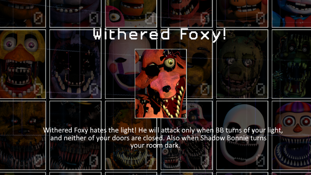 Team Sillinco on X: Withered Foxy introduced in our game Ultimate Custom  Night 2! #gamedev #FNAF  / X