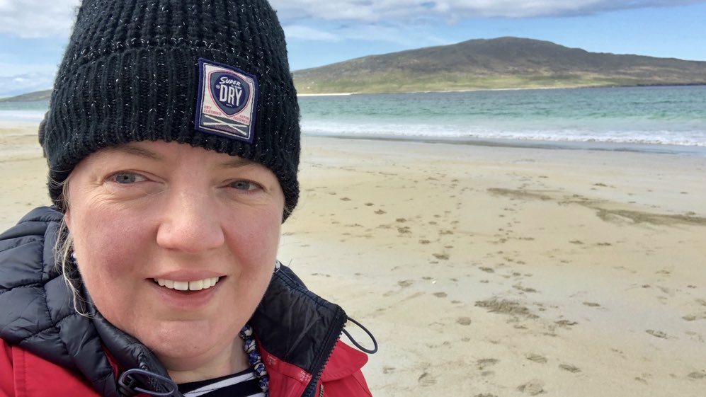 ClaerB's tweet photo. I’m bird watching in the Outer Hebrides 🦅 Thrilled to have won the Wincott personal finance journalist of the year award yesterday (for columns about push payment fraud in @ftmoney ) I will be celebrating with some #HarrisGin tonight! And will resume critique of banks when back https://t.co/zsF7rSjIKt