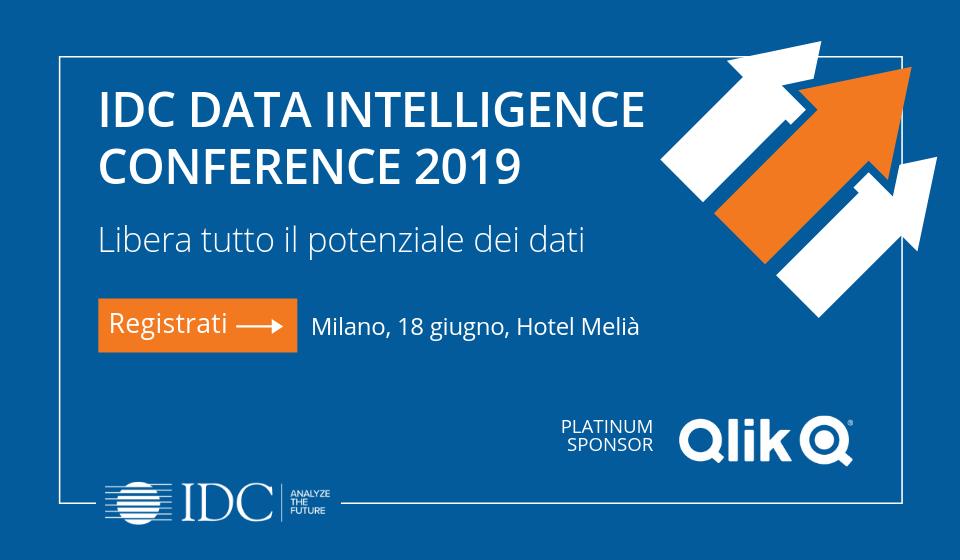 IDCItaly's tweet photo. Sfruttare la data intelligence per migliorare le fasi di gestione e analisi dei dati significa incrementare la capacità decisionale aziendale. IDC ti invita a Milano il 18 giugno alla Data Intelligence Conference https://t.co/9xarZNRdOq

#IDCData19 Platinum Sponsor @Qlik_ITA https://t.co/5RdRwX3tC4