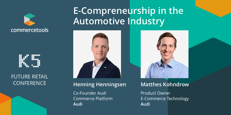 arudl's tweet photo. Find #CarCommerce solutions from #Audi on our e-tron showcase & listen to Henning Henningsen & Matthes Kohndrow, both Product Owners at #Audi, talking about "E-Compreneurship in the automotive industry" on June 4th at 11am. @k5berlin
➡️ https://t.co/zZ9UJY4AKy https://t.co/bIRmGu7pOS