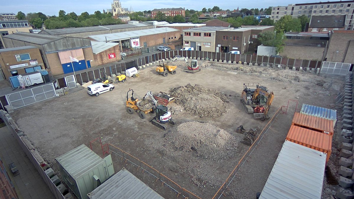 Tomrich1990's tweet photo. We had a time lapse camera installed on our site in York yesterday showing the progress of the works so far @EricWrightGroup https://t.co/c78zQh6UW2