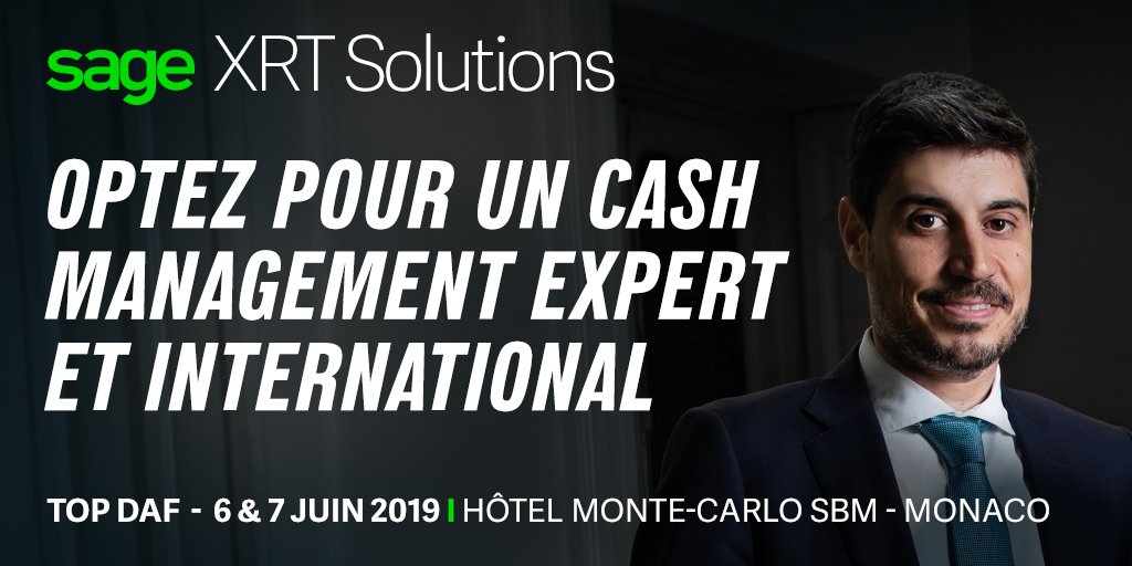 SageFrance's tweet photo. Salon #TOPDAF2019 : découvrez nos outils complets destinées aux directions financières et administratives #SageXRTSolutions et #SageFRP1000cloud https://t.co/kJeCIhX6wf https://t.co/1c07yR3jla