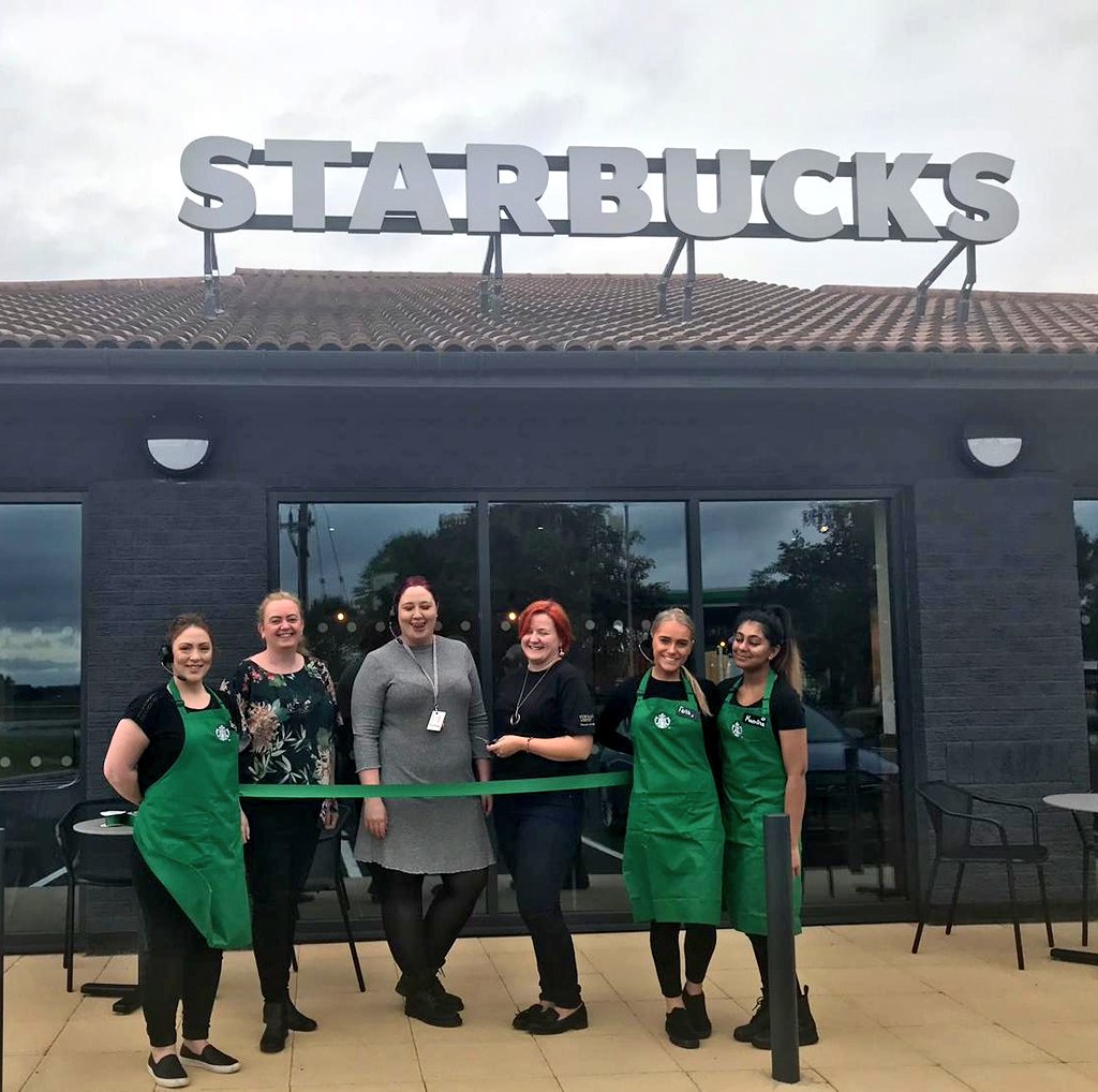 ForwardAssist1's tweet photo. Honoured To Be Asked To 'Cut The Ribbon'  At The Official Opening of The  23.5 Degrees Starbucks Store In Thirsk! Thank You All! Early Start For  @HannahJGOT Too...Much Appreciated! 👍☕
@beccaca13 @StarbucksEMEA
@StarbucksUK @SaluteHerUK https://t.co/fvJrRFJoXH