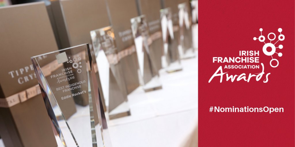 #NominationsOpen for the 24th Irish Franchise Awards. Nominate your top franchise today in 14 different categories! irishfranchiseassociation.com/irish-franchis… #franchise #ireland #awards2019 #nominate #franchiseireland