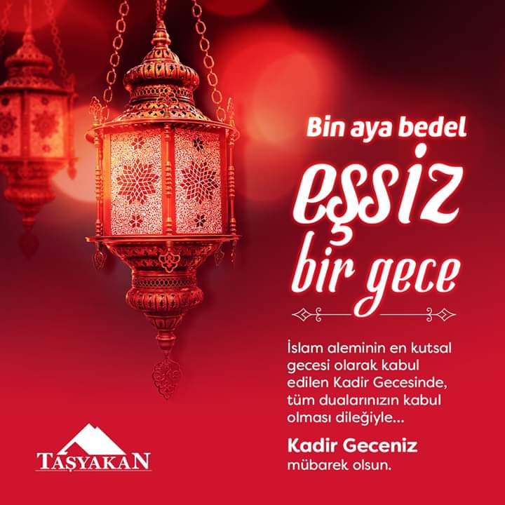 İslam aleminin en kutsal gecesi olarak kabul edilen Kadir Gecesinin yaşamınıza hayırlar getirmesi dileğiyle…
Kadir Geceniz mübarek olsun.

#Tasyakan #TasyakanYapi #KadirGecesi #İslamAlemi