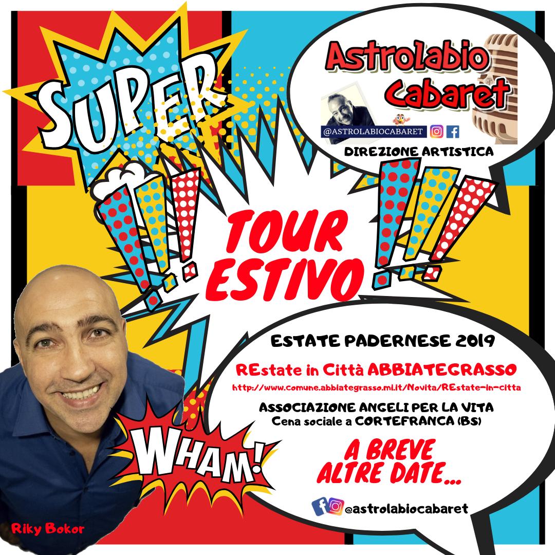 events_like's tweet photo. A breve le altre date del tour estivo di Astrolabio Cabaret 
Restate connessi!! 🤣😍🤣😍

#comici #cabaret #cabaretshow #cast #zelig #zeligcircus #zeligcabaret #colorado #coloradocafe #rikybokor #tusichevales #italiasgottalent
#astrolabiocabaret #snodoculturale #villasanta #monza https://t.co/qcp5dKfeLr