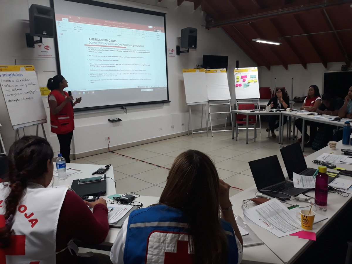 livelihoodsorg's tweet photo. Experts Meeting on Cash-Based Assistance and Livelihoods, held in Panamá, where 12 American National Societies, along with @ifrc, @CruzRojaEsp and LRC are preparing the Livelihoods and Cash-Based Assistance Framework for the Americas. A big step for the coming years!! https://t.co/1Q5lY0Rfyi