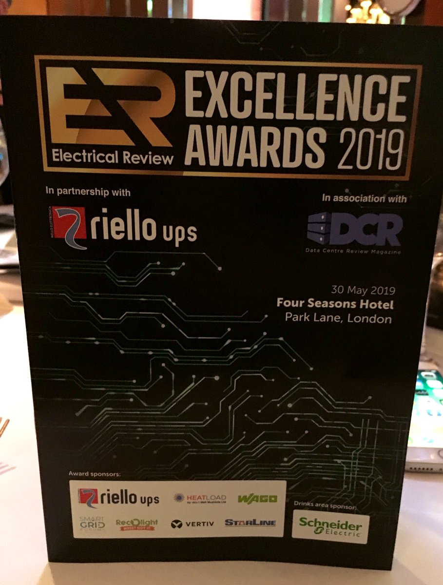 #Congratulations to all of the finalists and winners of the #ERAwards2019 <a href="/elecreviewmag/">Electrical Review</a> <a href="/Metartec/">Metartec</a> <a href="/Centiel_HQ/">Centiel_Global_HQ</a> #ERExcellenceAwards #Centiel #finalist