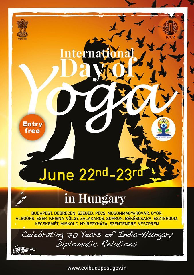 #Yogaforhealth #Yogaforpeace #Yogaforharmony #YogaDay @ankita01sood @IndiaInHungary @ICCR_Delhi #IDY2019 #Budapest @ICCBudapest @IndiaInHungary