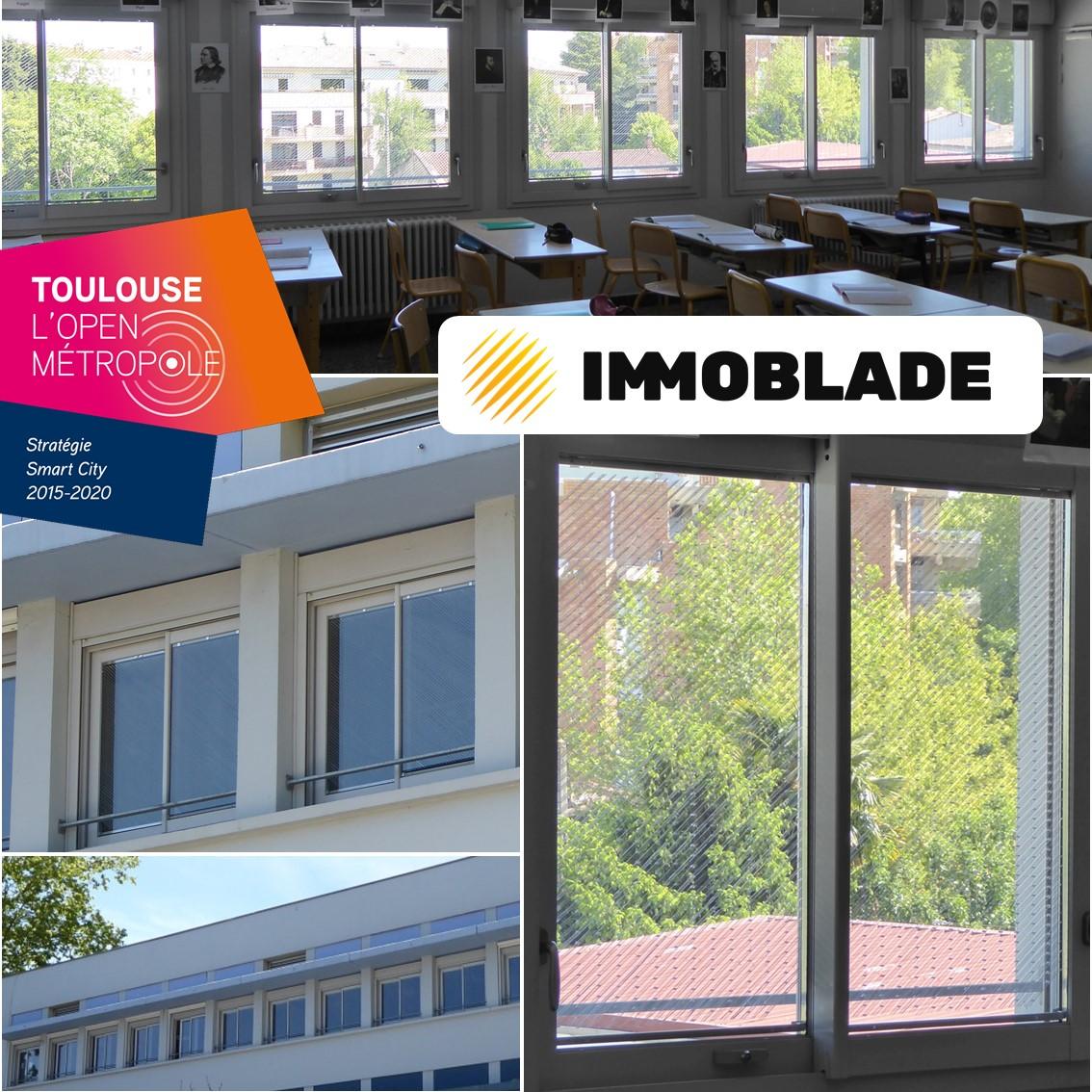 <a href="/immoblade/">Immoblade</a> fiers de présenter notre première installation,  à l'école Anatole France (Toulouse). Merci <a href="/TlseMetropole/">Toulouse Métropole - INACTIF</a> d'avoir choisi notre innovation!