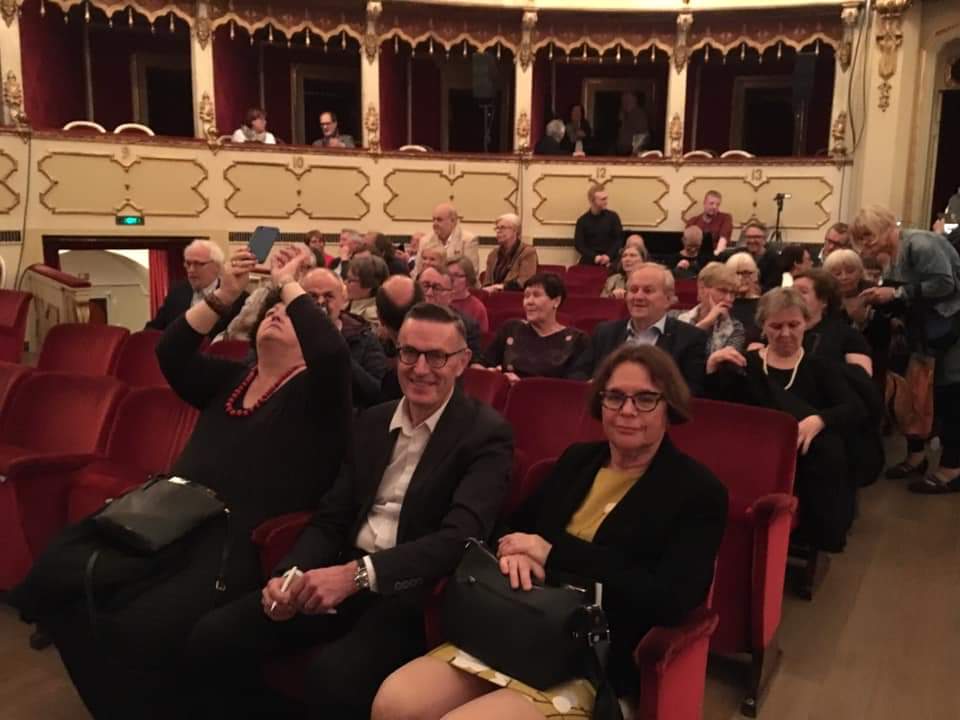 HelsinkiBaroque's tweet photo. 50 friends of #HeBO and #TSC travelled with us to Cremona to experience the world premiere of #ThirdPractice - a resounding success! @ponchielli_cr https://t.co/oM18EKHHIt