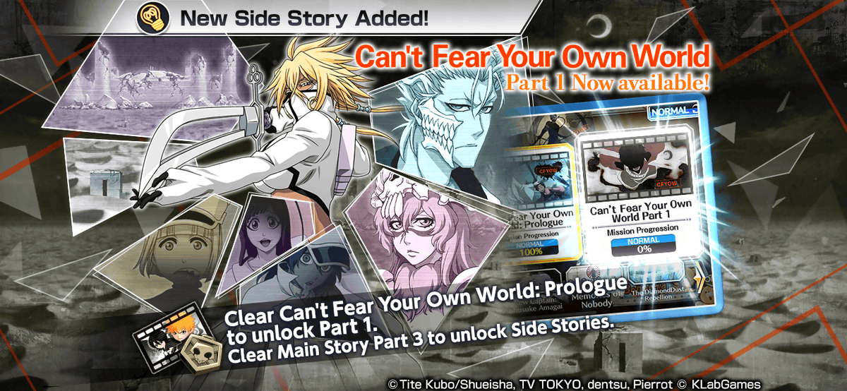 Bleach Brave Souls Part 1 Of The Side Story Can T Fear Your Own World Is Here A Look At Kaname And Tokinada S Past And What Is The Situation Like In