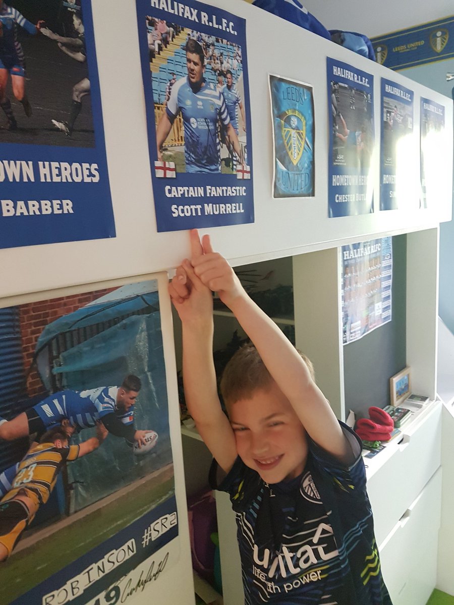 Cheryljane1983's tweet photo. Jovi just asked if his best mate can come for tea after the game on sunday! #bullbashing #boyshero #faxfan #sprotcrazy #halifaxrlfc #teamcapitan #blueandwhitearmy @Ez27Eric @scottmurrell85 https://t.co/vcGyNcEZcb