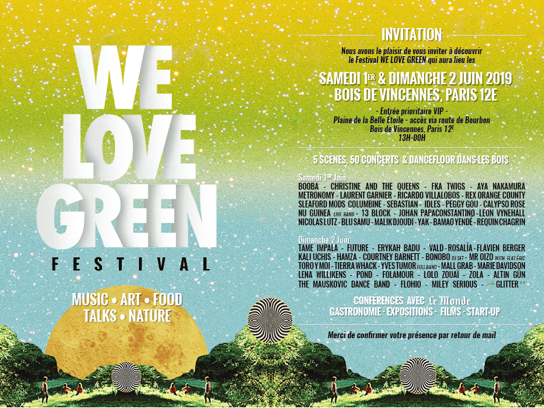 SonyFrance's tweet photo. #CONCOURS | Sony est partenaire du festival @WeLoveGreen. A cette occasion, tentez de remporter 1 pass/2 pers. ce dimanche. Pour participer : abonnez-vous à @SonyFrance, likez &amp; commentez cette publication avant 18h avec votre artiste @SonyMusicFr préféré ! Bonne chance ☀️ https://t.co/lLz8OeyFbO