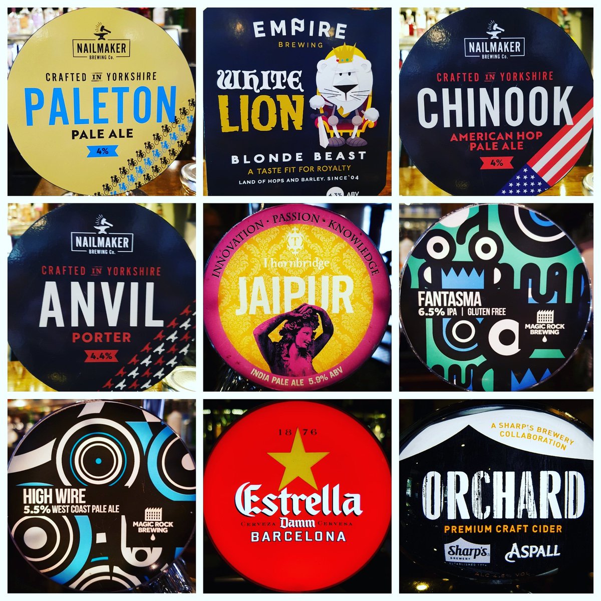 Here is this weekend's cask/craft lineup. #craft #cask #beerlineup #ipa #apa #blonde #paleale #friday #weekend #locallysourced #supportlocal #local #thetalbotinn #teamtalbot #mapplewell #barnsleyisbrill @nailmakerbrewing @empirebrew @magicrockbrewing @thornbridge @caskmarque