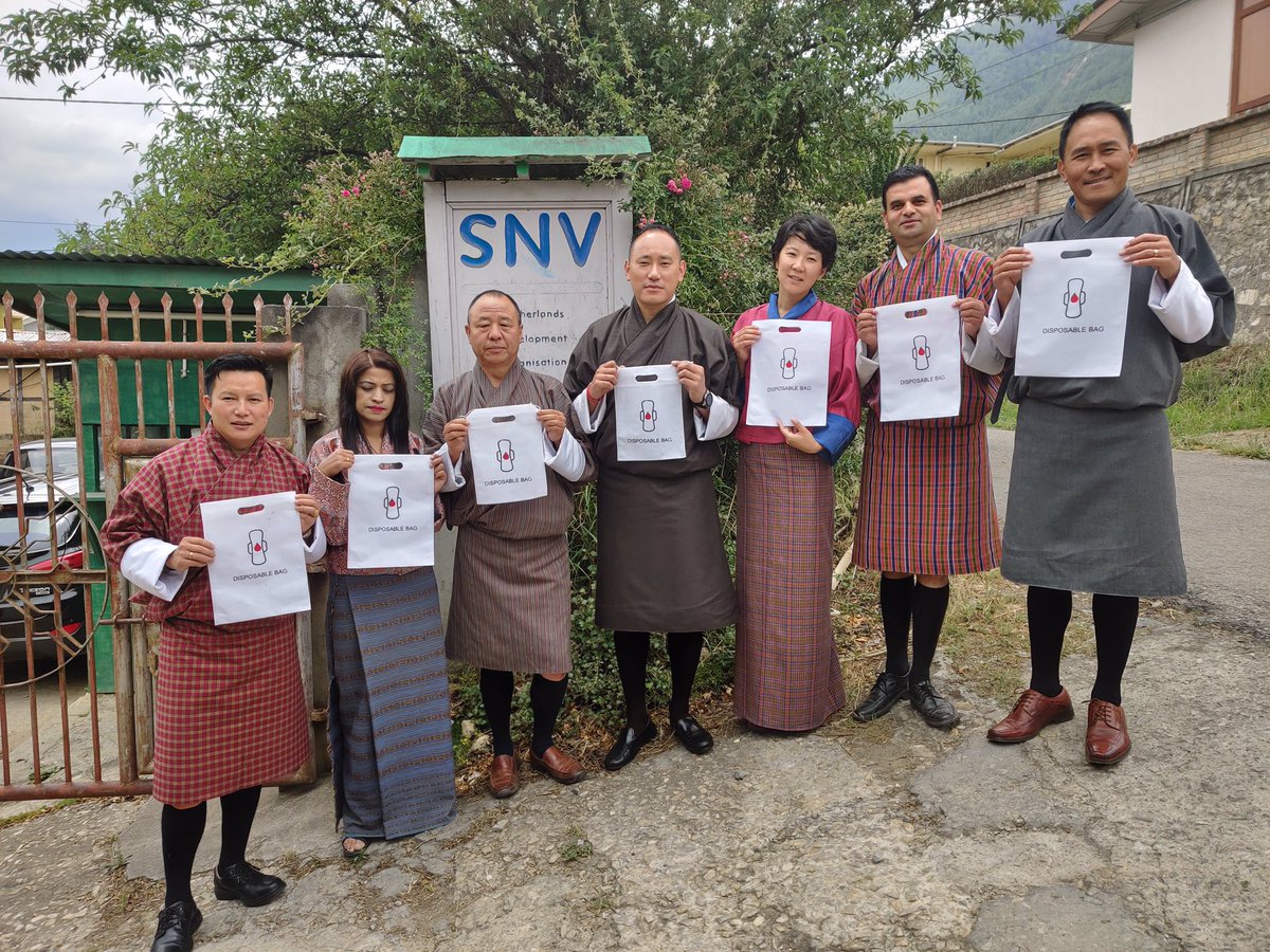 Menstrual Hygiene Bhutan 🇧🇹 #MHM campaign features and acknowledges the partnership and support from @SNVBhutan in the Red Dot 🔴 campaign. 

Collaboration and partnership is key to the success in any of our developmental visions. 

#MHM #WASH #MHM2019 

@SNVworld @SNV_WASH