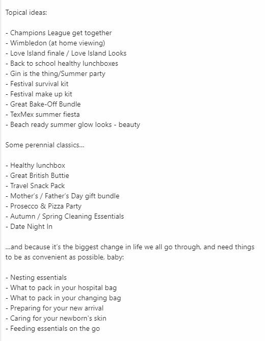 getadimo's tweet photo. On Tuesday we talked about product bundles, the simplest way to align with genuine shopper needs, win online customers and drive bigger baskets. Because we always like to go the extra mile, here are 23 themes to get you started:
#fmcg #cpg #digital #marketing #gcommerce #grocery https://t.co/HN3C7xLpak