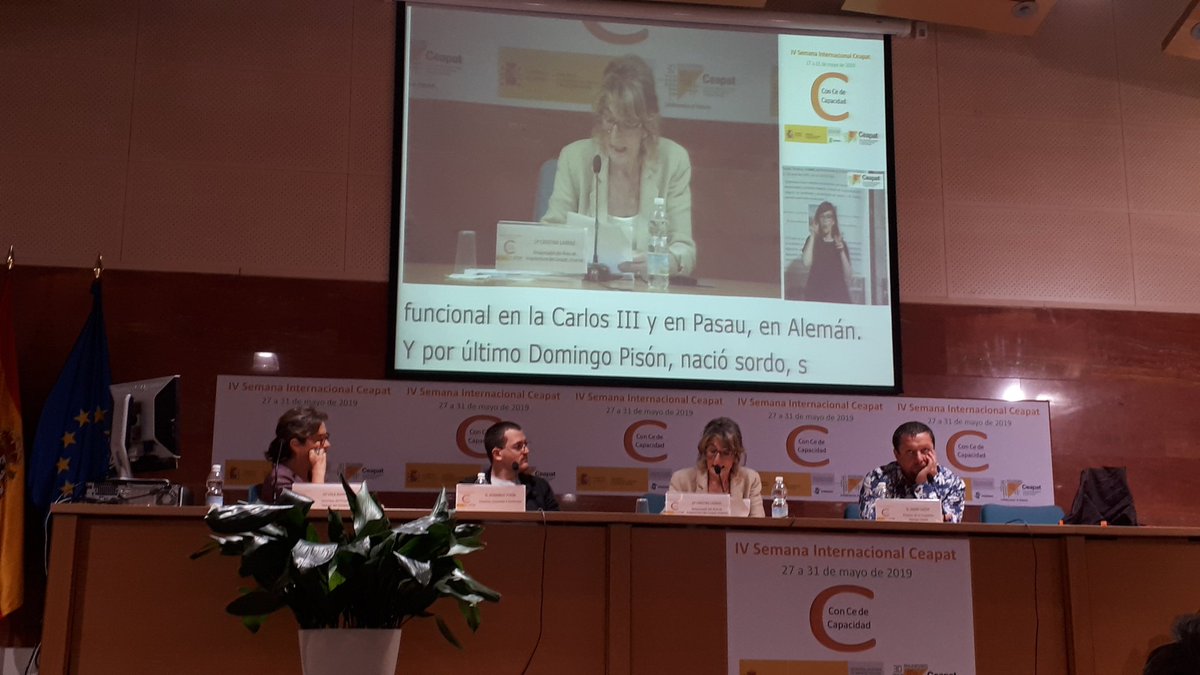 Ceapat's tweet photo. Primera mesa redonda de la última jornada de la Semana Internacional del @Ceapat @Imserso "Diversidad en el arte" #Ceapat19 https://t.co/Q0NPJAaiZE