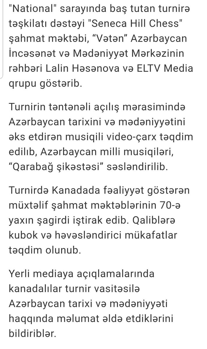 DiasporaAz's tweet photo. Kanadanın Toronto şəhərində #Azərbaycan Xalq Cümhuriyyətinin yaranmasının 101-ci ildönümünə həsr olunmuş şahmat turniri keçirilib. #Azerbaijan #Diaspora #AXC101  #Chesstournament https://t.co/lmYhsV48DG https://t.co/xXvjxnvctD