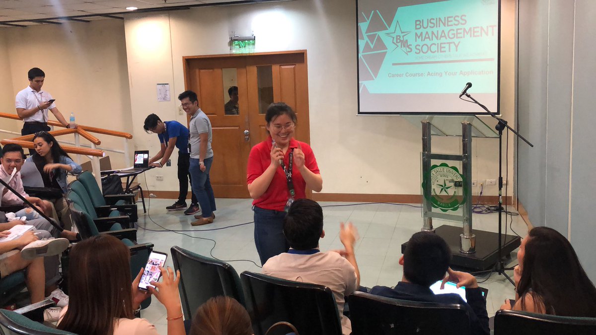 dlsubms's tweet photo. Good day, guys!

Catch us at Y406 for our Career Course: Acing Your Application event from 4:30-6:30 PM!  

We have invited speakers from AXA to share their knowledge regarding how you can become a part of your dream company by being the best version of yourself! https://t.co/kCPxUVKlqs