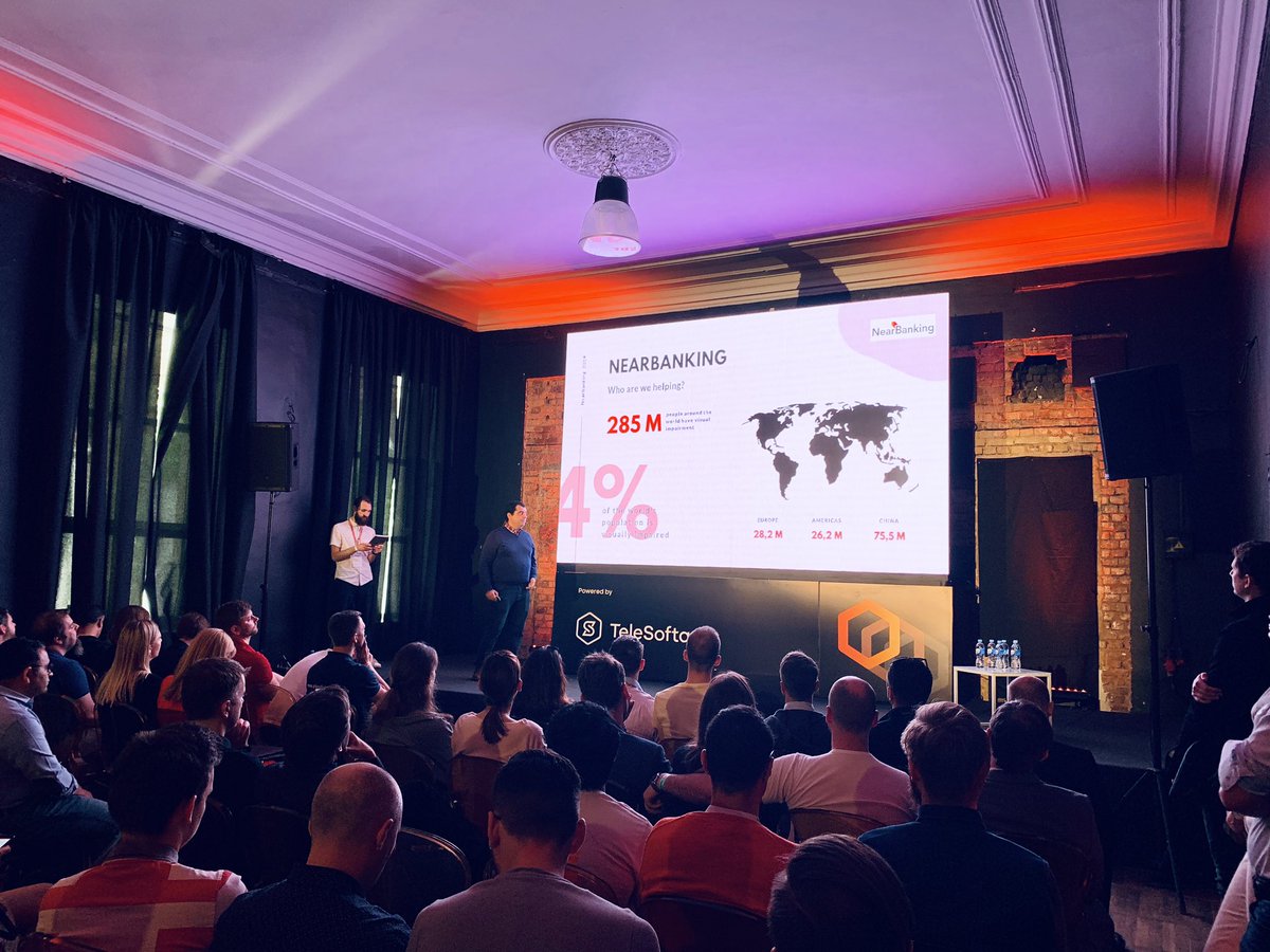 eu_lighthouse's tweet photo. Day 2 of #startupfair2019 by @LTstartups for #VilniusFintechWeek and our startup Nearbanking pitching 🦄 Well done, Pedro! 👏👏 🎉 https://t.co/RgKhXlYIRq