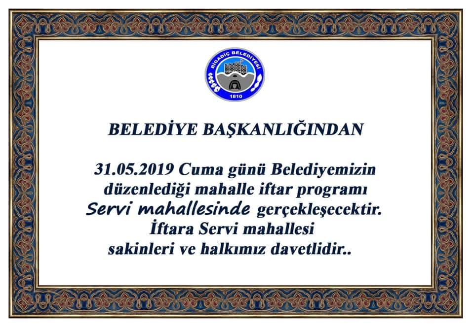 BİGADİÇ BELEDİYESİ (@bigadic_bld) on Twitter photo 