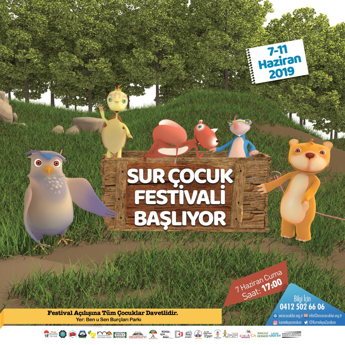 Sur çocuk festivali başlıyor. 🥳🥳 @komeleyazarokan @lotusgencalandernegi @cocuk_caa @mamusicenter @zaroktv @tiyatroamed @kulturicinalan @lalessanat @amidart_