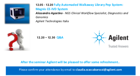 CosrLab's tweet photo. Want to know more about #SureSelect technology, its applications in #translational #research and its great impact in #oncology and #oncohematology? On 13th June don't miss the seminar @CtgbL and @Agilent @AgilentChem @AgilentGenomics are organising in Aula Nina @SanRaffaeleMI https://t.co/VK8nvl4xex