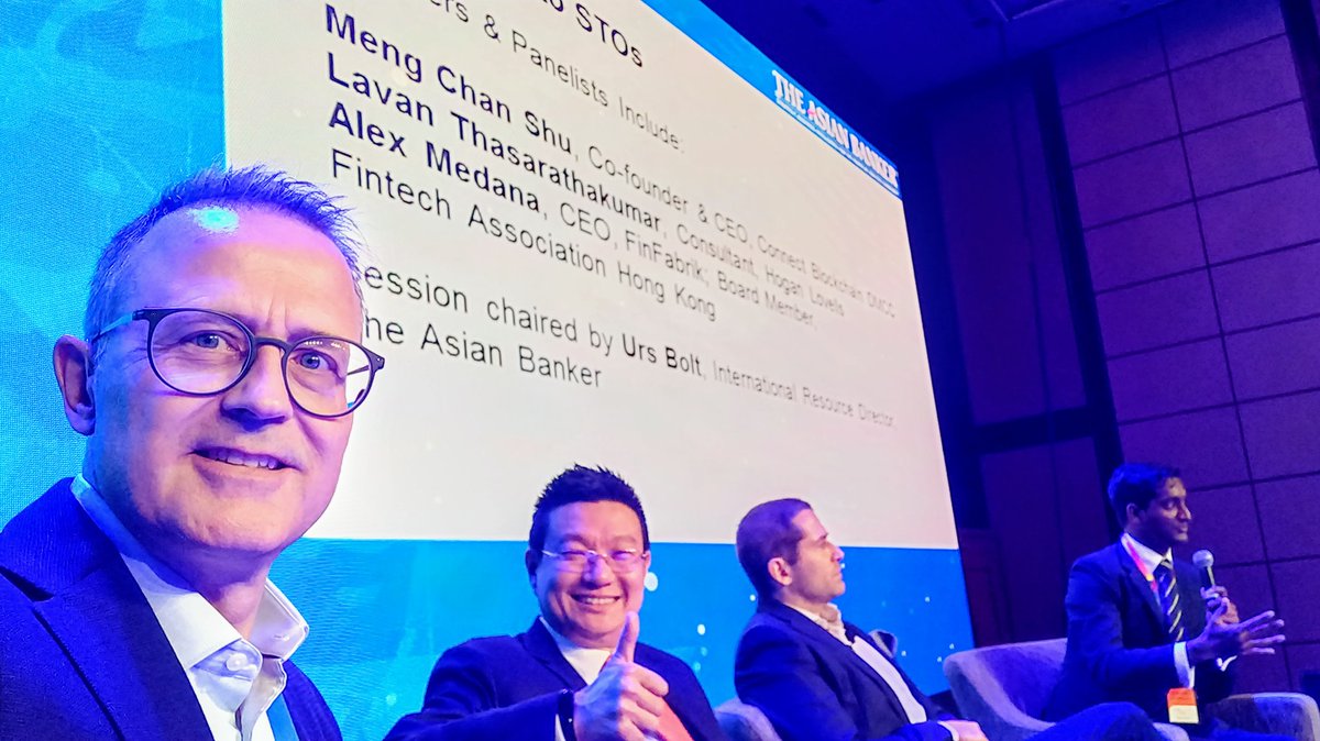 UrsBolt's tweet photo. How #DigitalAssets will change #finance – 

What are the opportunities and challenges for #security #tokens #DLT market #infrastructure?

Thanks to #LavanThasarathakumar, @mengchanshu1 and @AlexMedana
at the #FOFSummit19 in #Bangkok.

#ICO #STO #tokenization #Blockchain https://t.co/XocTv5Q8eL