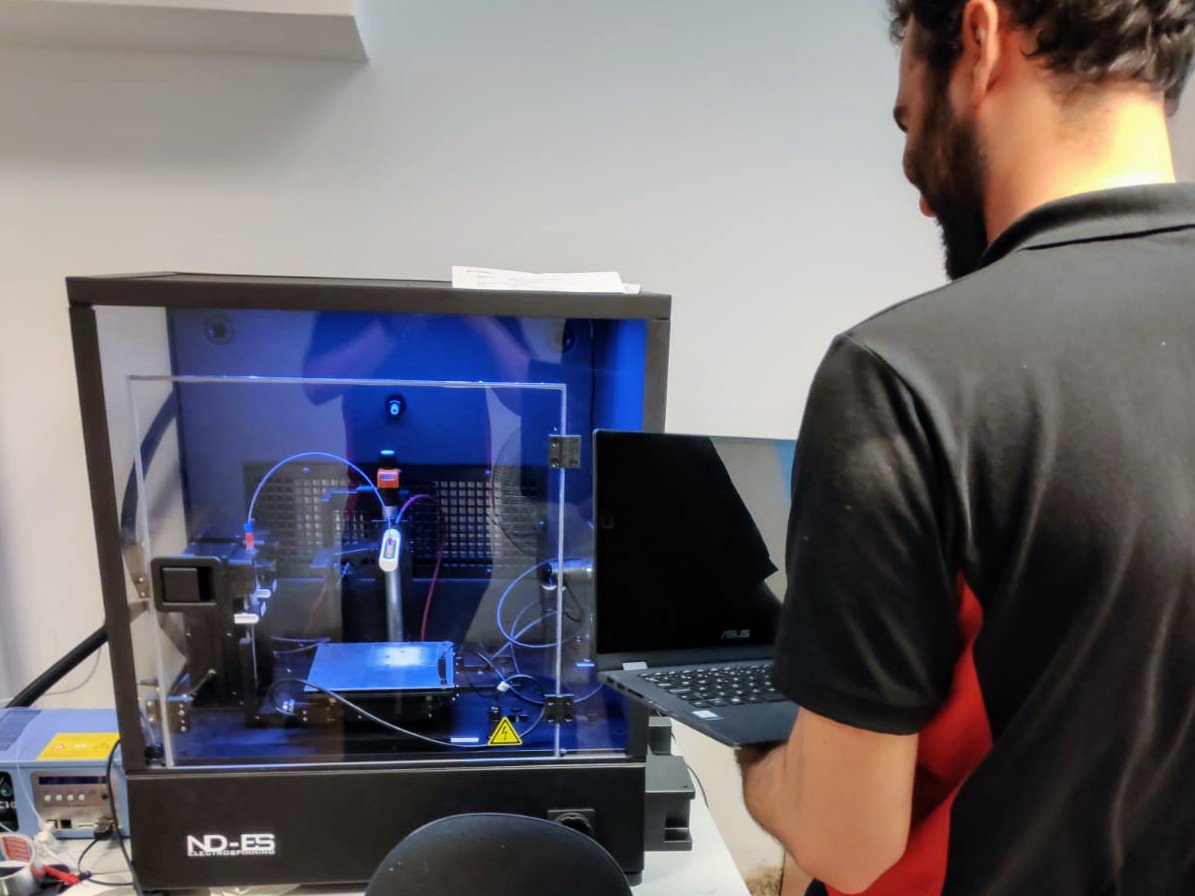 Final quality inspection to our ND-ES #electrospinning unit with temperature and humidity control, #taylorcone camera and x-y motion collector. Ready for the game!