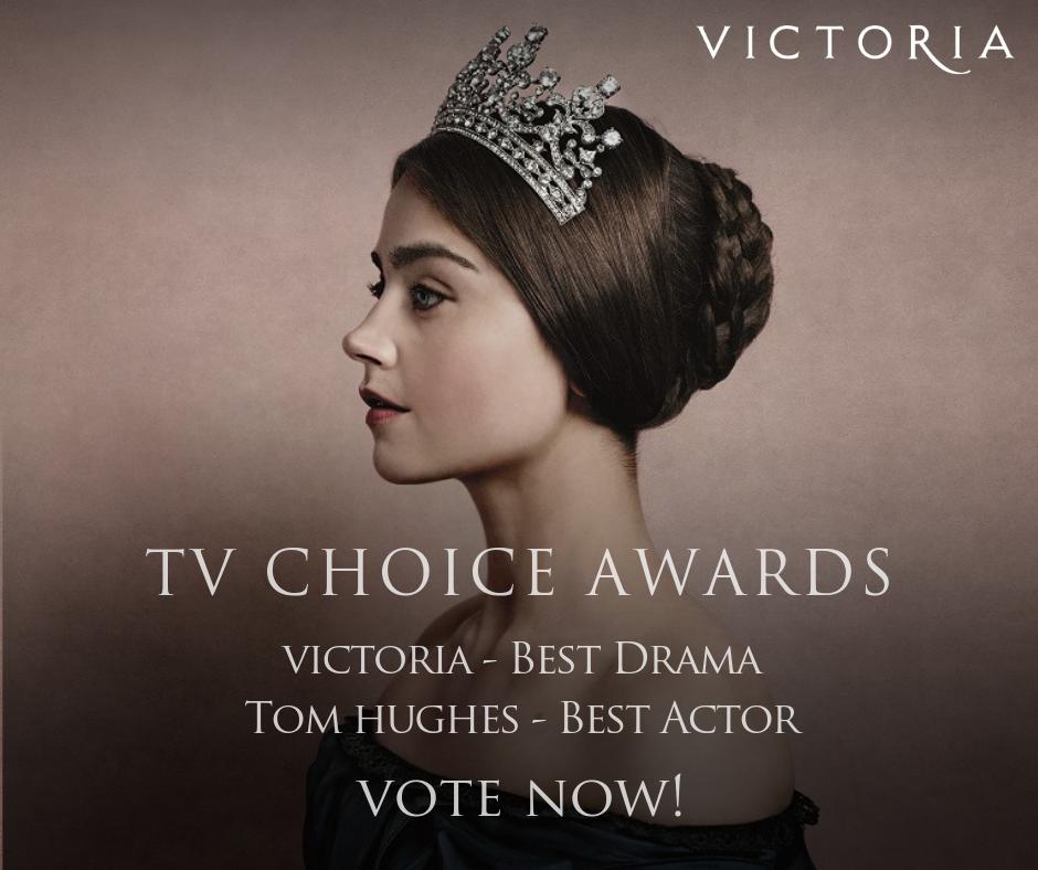 The long-list for the TV Choice Awards 2019 closes today. Make sure you've voted for #Victoria by heading to this link: awards.tvchoicemagazine.co.uk/vote-here