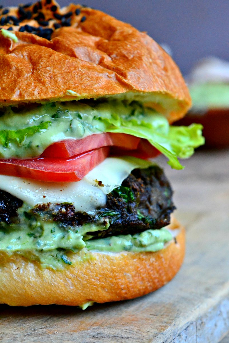 I really love my meat, but veg burgers are pretty dope too!! Cumin really brought this to life, and when paired with garlic and mushrooms- nothing but fireworks!!  http://www.kaluhiskitchen.com/thyme-cumin-veg-burger-with-creamy-lime-avocado-sauce/