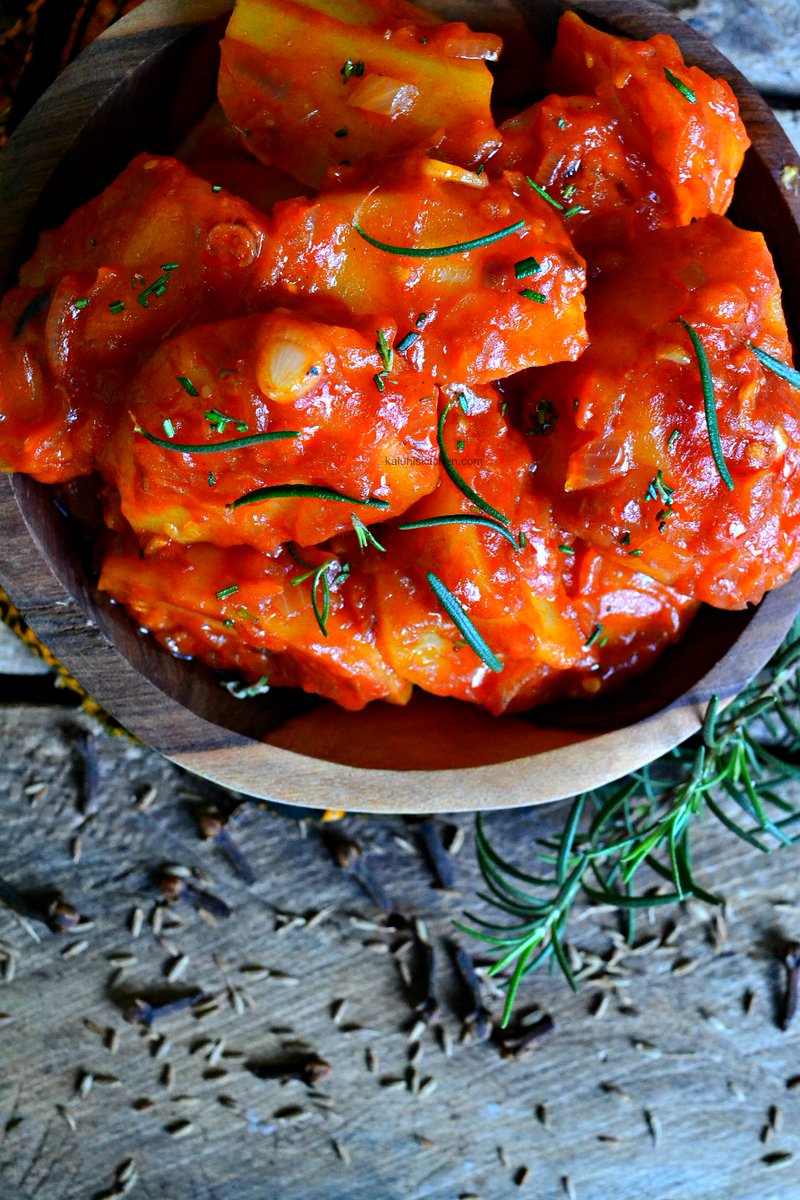 For my viazi vya rojo, to make the potatoes hold some flavor of it's own, I boiled them with some whole cumin. The flavor paired so so well and my viazi vya rojo were so bomb!!  http://www.kaluhiskitchen.com/cumin-clove-viazi-vya-rojo/