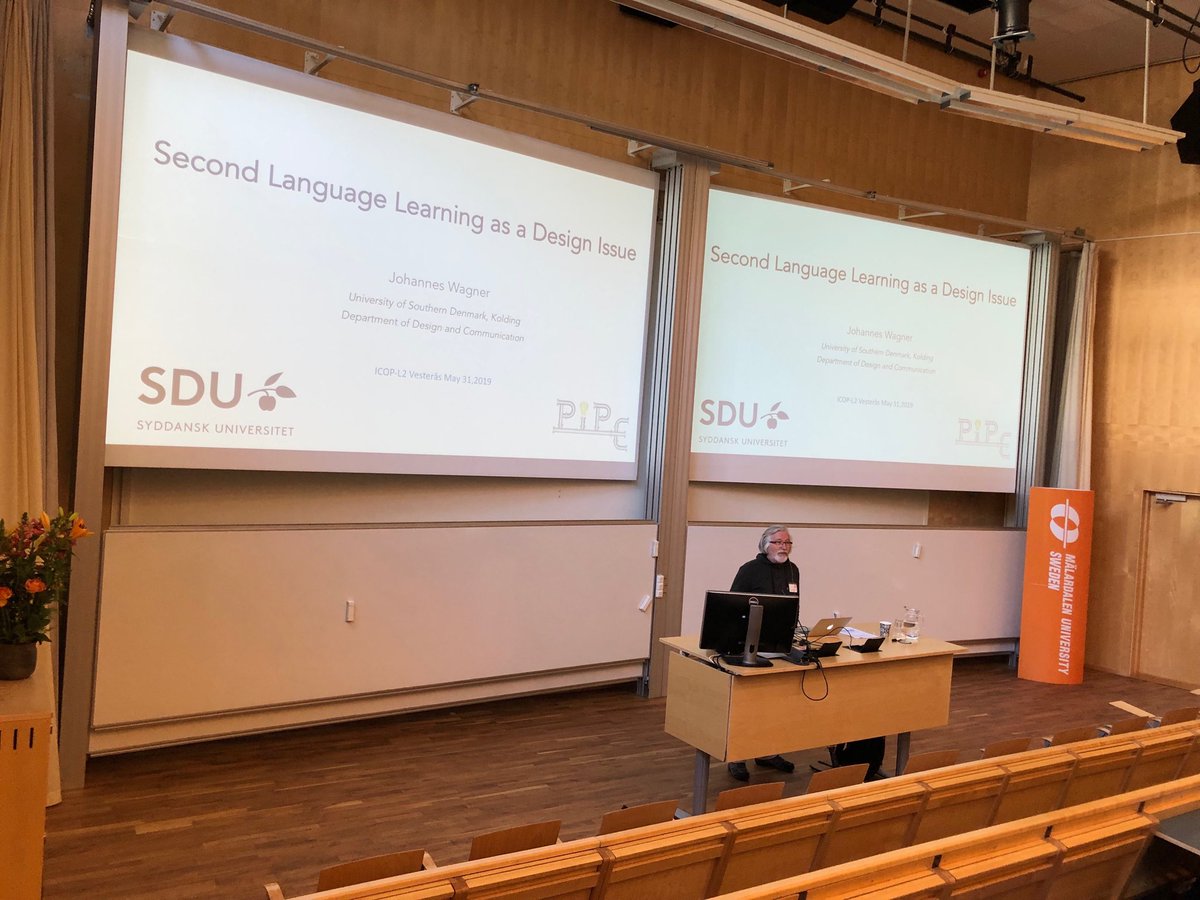 icopl2's tweet photo. Our last plenary at #ICOPL2, Johannes Wagner: Second Language Learning as a Design Issue https://t.co/JmqxHpm0Vr