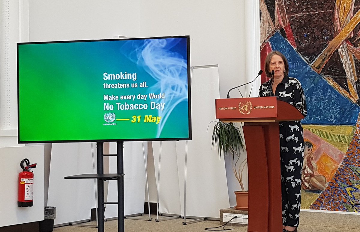 UNGeneva's tweet image. Every FOUR SECONDS someone dies because of smoking 🚬 ➡️ ⚰

Today at @UNGeneva  we mark the #NoTobacco Day with free sessions on how to quit #smoking, lectures &amp;amp; presentations, and concrete steps to further restrict smoking around the Palais des Nations.