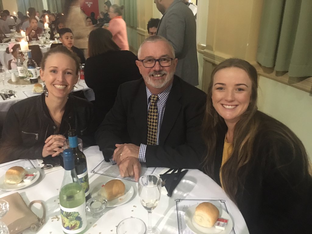 ProAgFieldDays's tweet photo. @JimBooth29 Nicole, Jim and Sophie at the #flourishaustralia table at the 6th annual Moree Reconciliation Awards. Tonight we sponsor and present the Mental Health Recovery Award for the 6th time. #ReconciliationWeek2019 https://t.co/QpWX2nYQvT