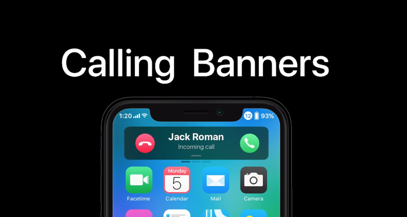 jailbreak_ios20's tweet photo. #iOS13Concepts
Calling Banner https://t.co/pw6sweHXPR