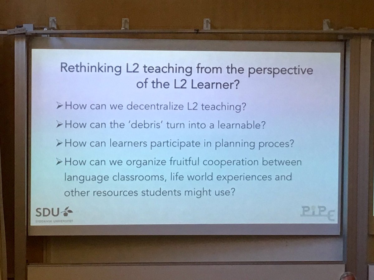 MollyLisa's tweet photo. Rethinking L2 teaching from the learner’s perspective. Johannes Wagner @icopl2 @malardalen_uni #ICOPL2 #LanguageLearning #teaching https://t.co/2L1gHL68Lm